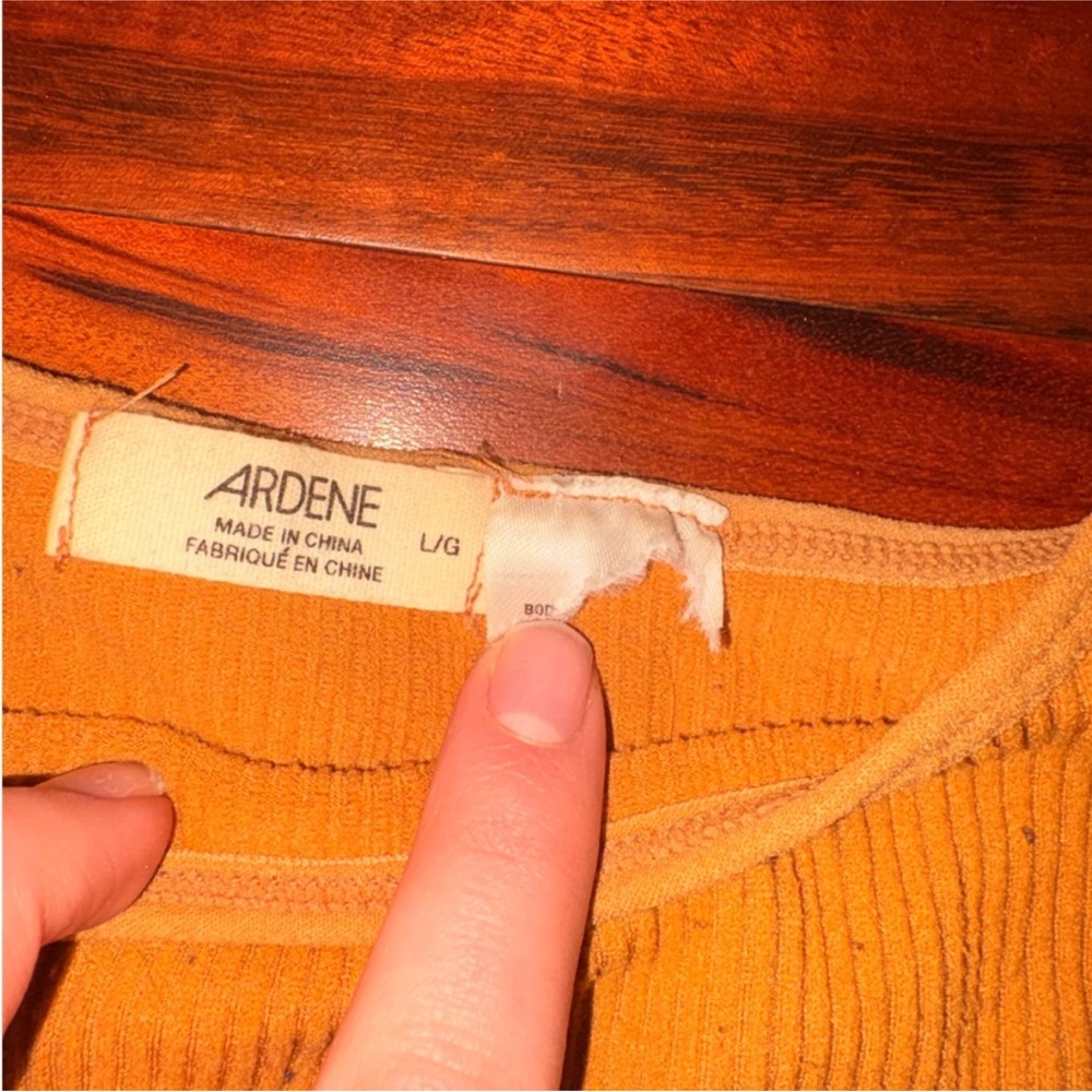 ‼️4/$20‼️Mustard Ribbed Tank Top - Picture 5 of 5